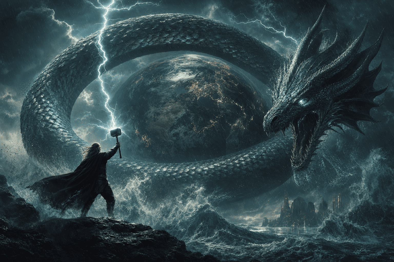 Qu'est-ce que Jörmungandr ? Le serpent-monde nordique