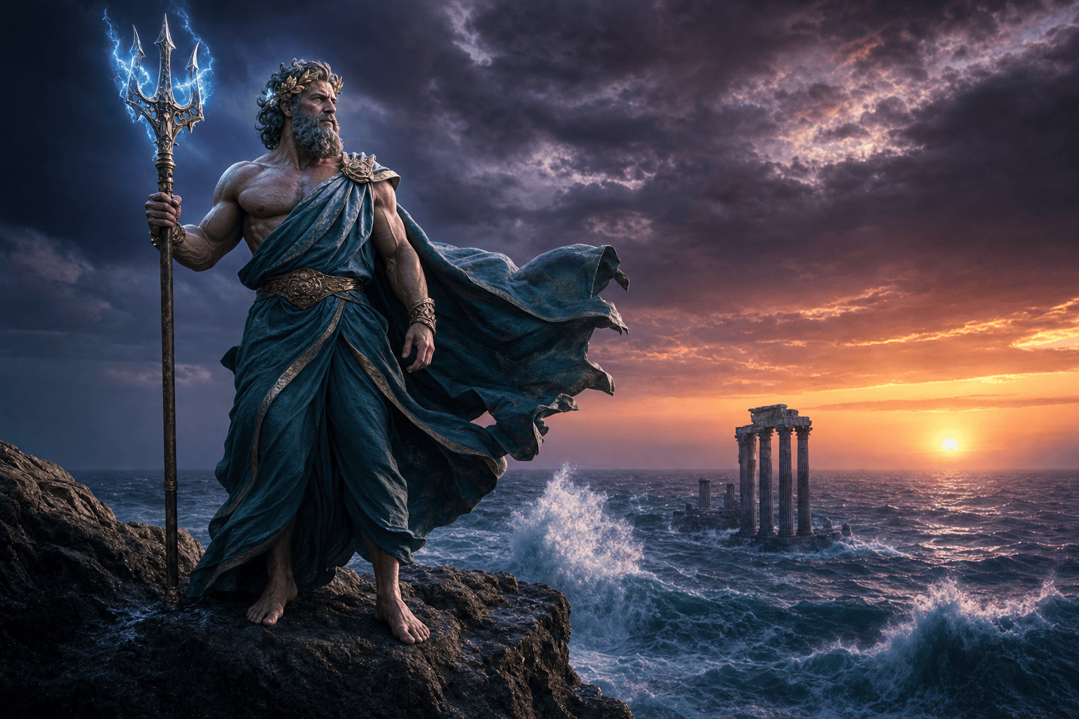 Qui est Neptune ? Dieu romain des mers