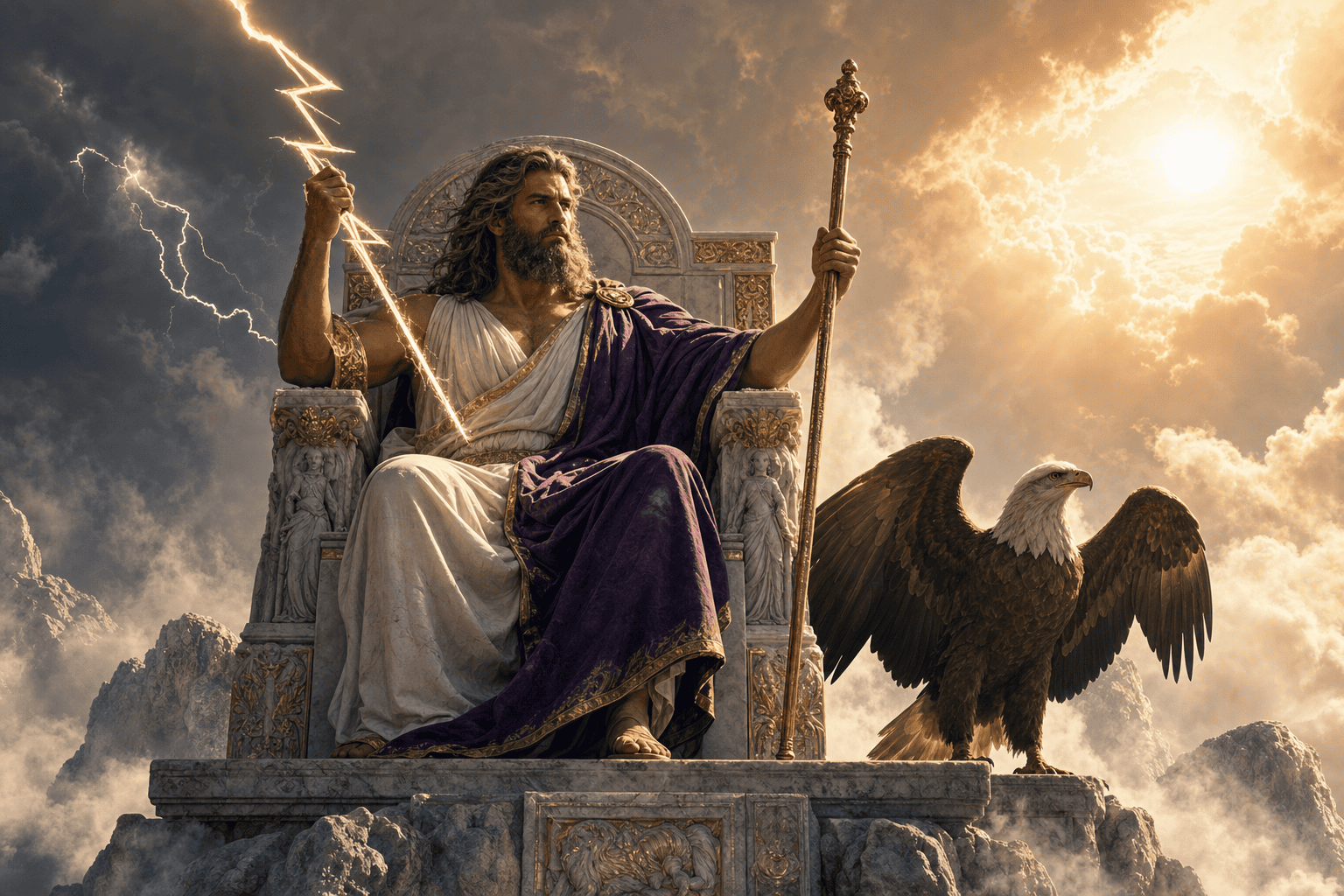Qui est Zeus ? Le roi des dieux de l'Olympe